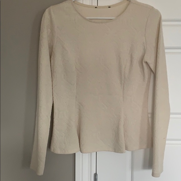 Peplum white top - Picture 1 of 2